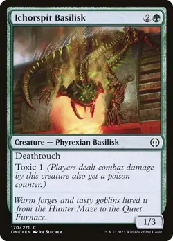 MTG #170 Ichorspit Basilisk Phyrexia: All Will Be One (ONE) NM Card - Image 1