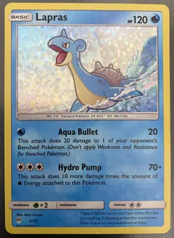 Lapras 5/12 Holo McDonald's Promo 2019 | MP | Pokemon Trading Card TCG - Image 1