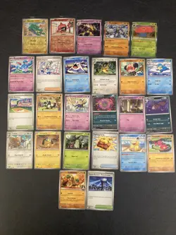 54. Pokemon 25 Card Bulk Lot | 5 Holo + 20 Common - Authentic TCG Collection - Image 1