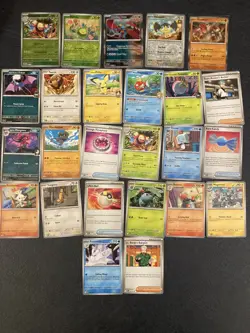 95. Pokemon 25 Card Bulk Lot | 5 Holo + 20 Common - Authentic TCG Collection - Image 1