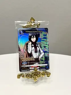 Union Arena Mikasa Ackerman Winner Pormo Card AOT-1-023 Attack on Titan English - Image 3