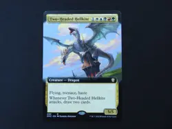 Two-Headed Hellkite Extended Art NM [Commander] Mtg Magic Free Tracking! - Image 1