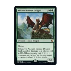 WOTC Commander Legends: Battle for Baldur's Gate Ancient Bronze Dragon (MR) NM - Image 1
