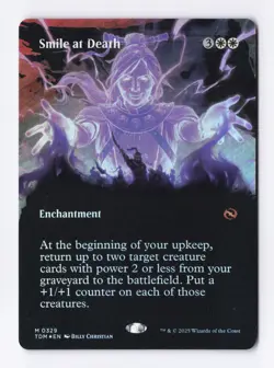 Smile at Death (Borderless) (Foil) 0329 (M) MTG Tarkir: Dragonstorm (TDM) - Image 1