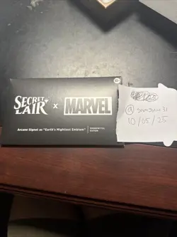 MTG Secret Lair x Marvel Arcane Signet Earth's Mightiest Emblem FOIL Sealed - Image 1