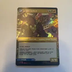 MTG Marvel Spider-Man *Foil Borderless* NORMAN OSBORN / GREEN GOBLIN #0202 *Mint - Image 1