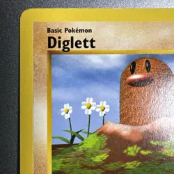 Diglett 47/102 1st Edition Shadowless Base Set 1999 Pokemon WOTC DMG (Dents) - Image 2