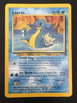 Pokemon Vintage Southern Islands Lapras 12/18 Rare WotC Promo - Image 2