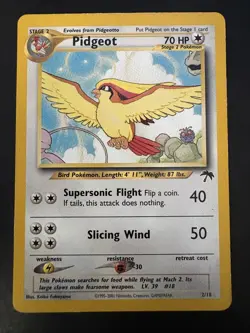 Pokemon Vintage Southern Islands Pidgeot 2/18 Rare WotC Promo - Image 2