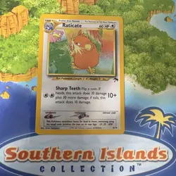 Pokemon Vintage Southern Islands Raticate Rare Promo English Tcg - Image 1