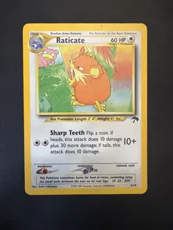 Pokemon Vintage Southern Islands Raticate Rare Promo English Tcg - Image 2