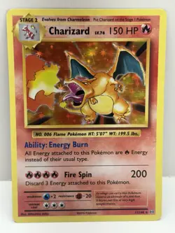 2016 Pokemon XY Evolutions Charizard Holo #11/108 LP - Image 1