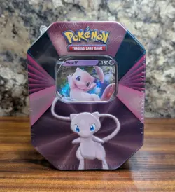 Brand New Pokemon TCG - Mew V Forces Tin (4 Packs) - Image 1