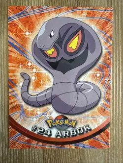 Arbok #24 Topps Series 1 Non-Holo Blue Logo Pokemon TCG NM - Image 1