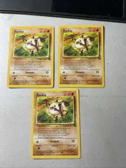 MANKEY 1999 POKEMON JUNGLE 55/64 (LOT OF 3) - Image 1