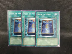 3x Book Of Moon RP02-EN070 Yu-Gi-Oh! TCG Light Play LP Unlimited See Pics TCG - Image 1