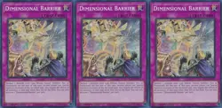 3x Dimensional Barrier | RA01-EN072 | SR | 1st Ed | NM | YuGiOh - Image 1