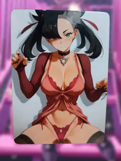 Marnie Pokemon Anime Waifu Sexy Goddess Doujin Hentai Lewd Card - Image 1