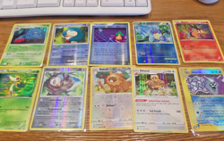 10 POKEMON Holofoil Cards Different GERMAN Series GOOD condition - Image 1