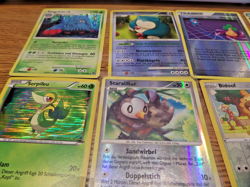 10 POKEMON Holofoil Cards Different GERMAN Series GOOD condition - Image 2
