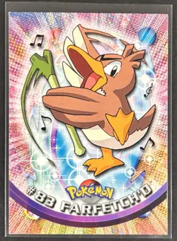 Pokemon 2000 Topps Pokemon TV Animation Edition Series 2 #83 Farfetch'd Card - Image 1