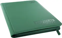 Ultimate Guard 9 Pocket Zipfolio Xenoskin Green holds 360 cards - Image 1