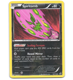 Pokemon 2013 Light Play Spiritomb 87/113 Legendary Treasures REVERSE Card - Image 1