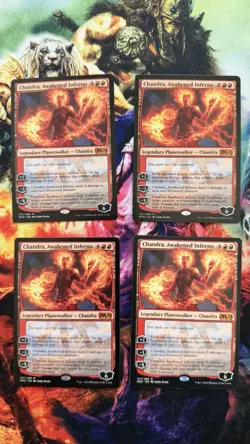 1x Chandra, Awakened Inferno - M20 Core Set 2020 MTG Magic the Gathering NM - Image 1