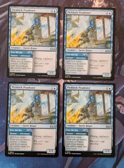 MTG 4 x WILDS OF ELDRAINE Uncommon PICKLOCK PRANKSTER NM - Image 1