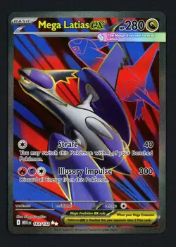 Mega Latias ex 163/132 Mega Evolution Ultra Rare Pokemon TCG - Image 1