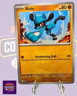 Riolu 076/132 Me01: Mega Evolution Regular Free Shipping NM Pokemon - Image 1