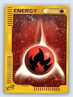 Pokemon Card Japanese Fire Energy E-Series McDonald's Promo Holo - Image 1