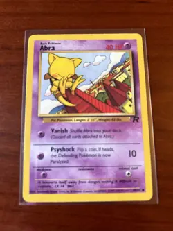 Pokemon TCG 2000 Dark Team Rocket Evolution Line Abra Kadabra Alakazam Vintage - Image 4