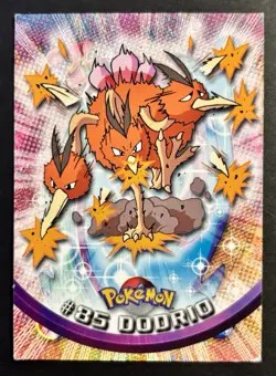 Pokemon Topps Dodrio #85 Pokemon 2000 TV Animation Edition Non Holo Blue Logo LP - Image 1