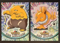 2000 Pokemon #96 DROWZEE #97 HYPNO TV Animation Edition Blue Logo TCG - Image 1