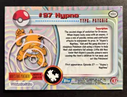 2000 Pokemon #96 DROWZEE #97 HYPNO TV Animation Edition Blue Logo TCG - Image 3