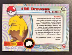 2000 Pokemon #96 DROWZEE #97 HYPNO TV Animation Edition Blue Logo TCG - Image 5
