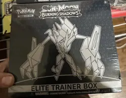 Pokemon TCG Sun & Moon Burning Shadows Elite Trainer Box ETB Small Tear In Seal - Image 2