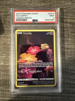 PSA 9 Mint 2023 Pokemon Crown Zenith Comfey Full Art GG14/GG70 - Image 1