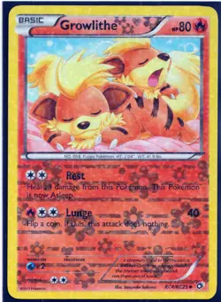 2013 GROWLITHE RC4/RC25 Legendary Treasures Pokemon Radiant Collection HOLO (G8) - Image 1