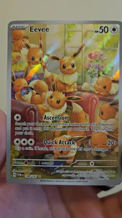 Pokemon TCG Eevee 188/167 Twilight Masquerade IR, Eng, NM - Image 2