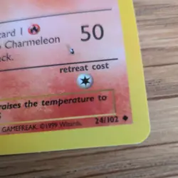 Pokemon TCG Original Base Set Uncommon Card - Chameleon 24/102 1999 - Image 4