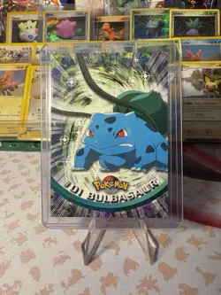 Bulbasaur #1 1999 Topps Pokemon TV 1 Topps GREEN Logo Pokemon Trading Card - Image 1
