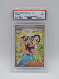 Pokemon TCG Perrin Twilight Masquerade Holo Card 220/167 Special Edition PSA - Image 1