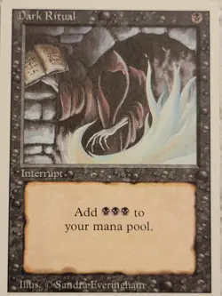 Unplayed Dark Ritual Magic MTG Qimira Free Top Loader - Image 3