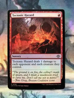 Tectonic Hazard (Foil) x 1 Uncommon The Lost Caverns of Ixalan Magic MTG - Image 1