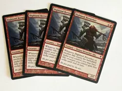 Highland Berserker (4) Zendikar NM MTG Magic the Gathering - Image 1