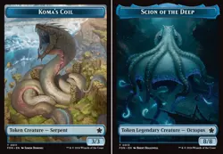 1x - Koma's Coil \ Scion of the Deep Token #11/12 - Foundations - NM MTG - Image 1