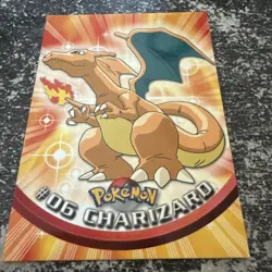 1999 Topps Pokemon TV #6 Charizard - Image 5