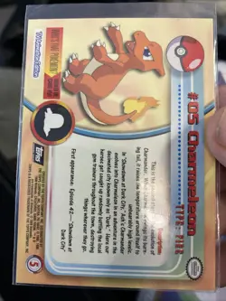 CHARMELEON #05 - Topps Pokemon TV Animation Edition - Black Logo 66 - Image 2